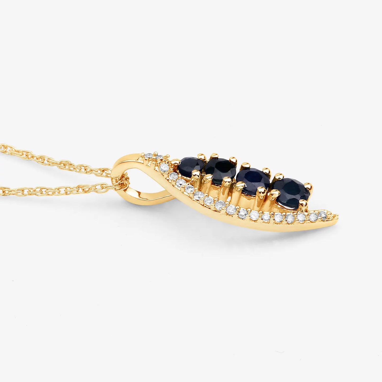 .40ct natural blue sapphire and diamond pendant ag & co jewellery