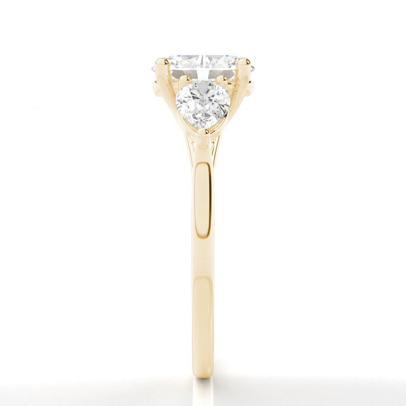 daisy - oval trilogy solitaire diamond engagement ring ag & co jewellery