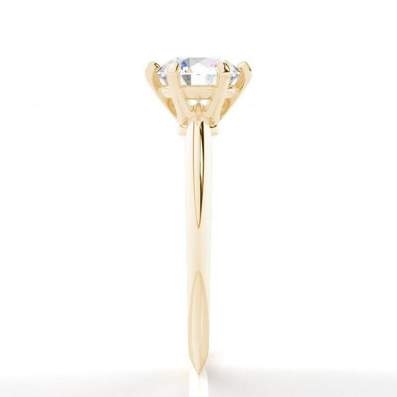 bella - 6 claw round solitaire diamond engagement ring ag & co jewellery