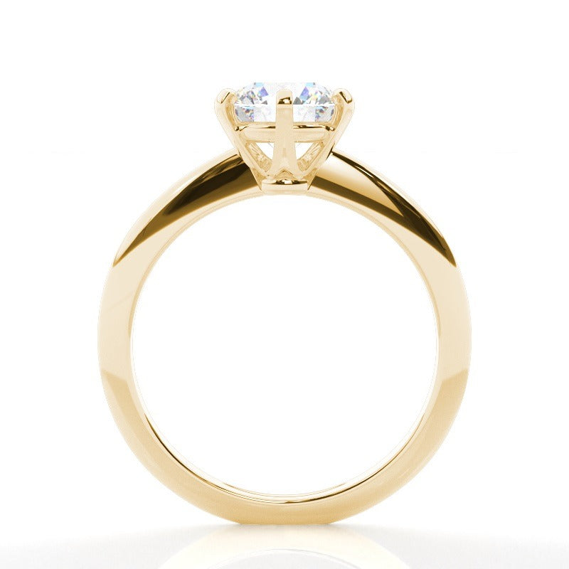 bella - 6 claw round solitaire diamond engagement ring ag & co jewellery