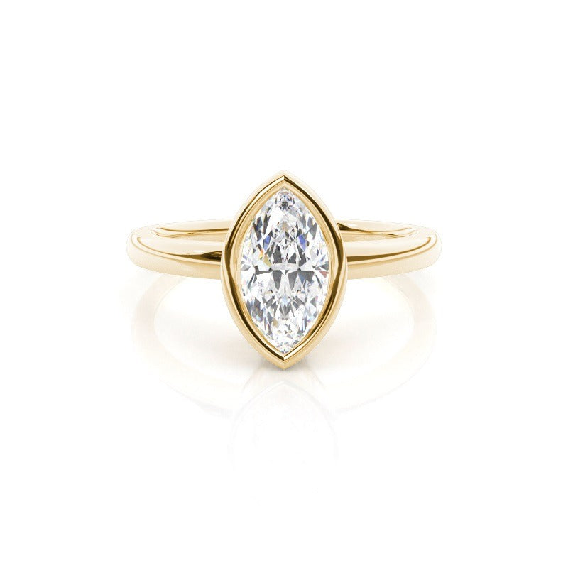bezel marquise solitaire engagement ring setting ag & co jewellery