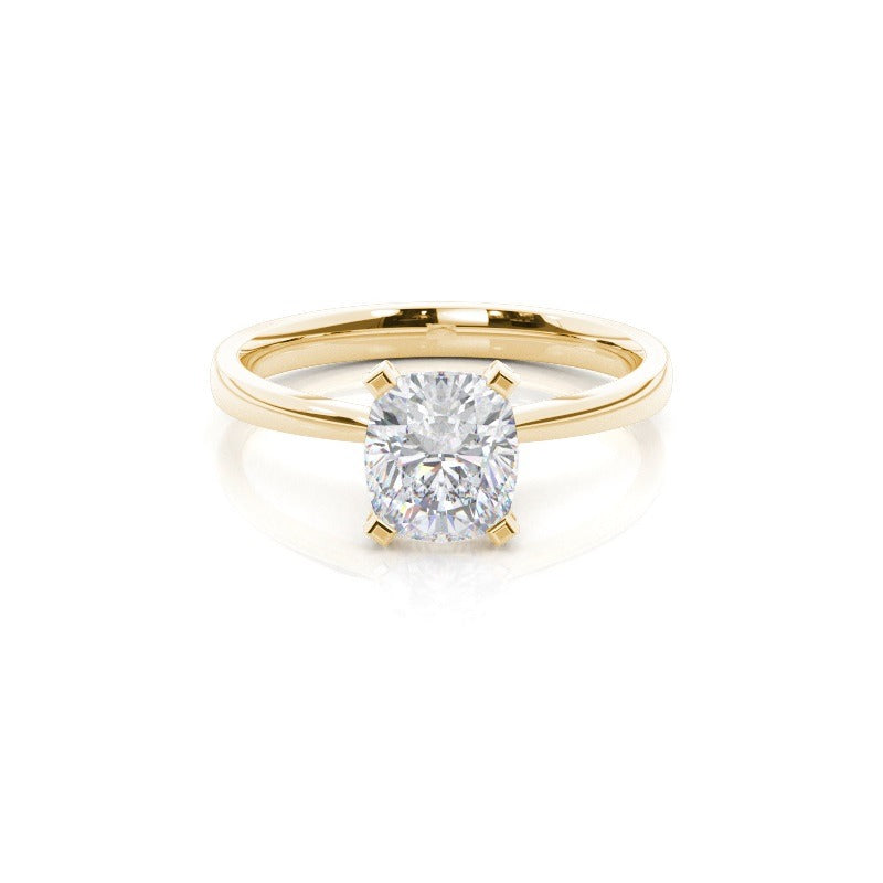 adrianne - 4 claw elongated cushion solitaire engagement ring ag & co jewellery