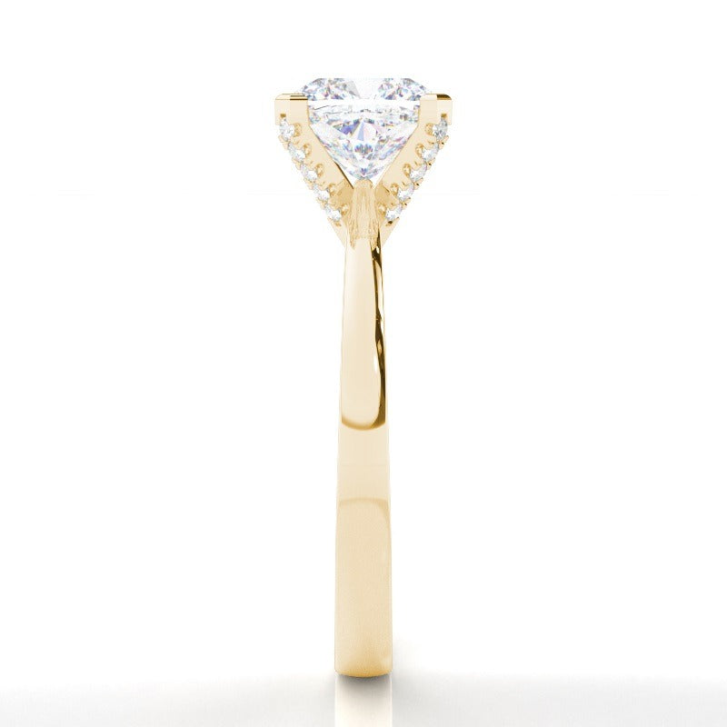 adrianne - 4 claw elongated cushion solitaire engagement ring ag & co jewellery
