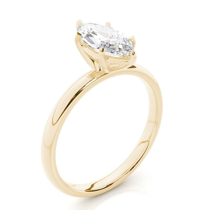 ellyse - 6 claw marquise solitaire engagement ring ag & co jewellery