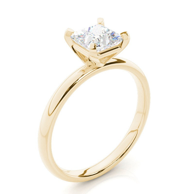 analisa - 4 claw princess solitaire diamond engagement ring ag & co jewellery