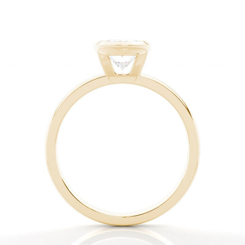 oval bezel solitaire diamond engagement ring ag & co jewellery