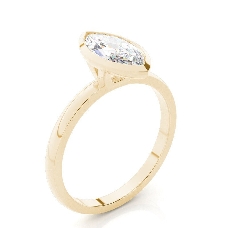 marquise bezel diamond engagement ring ag & co jewellery
