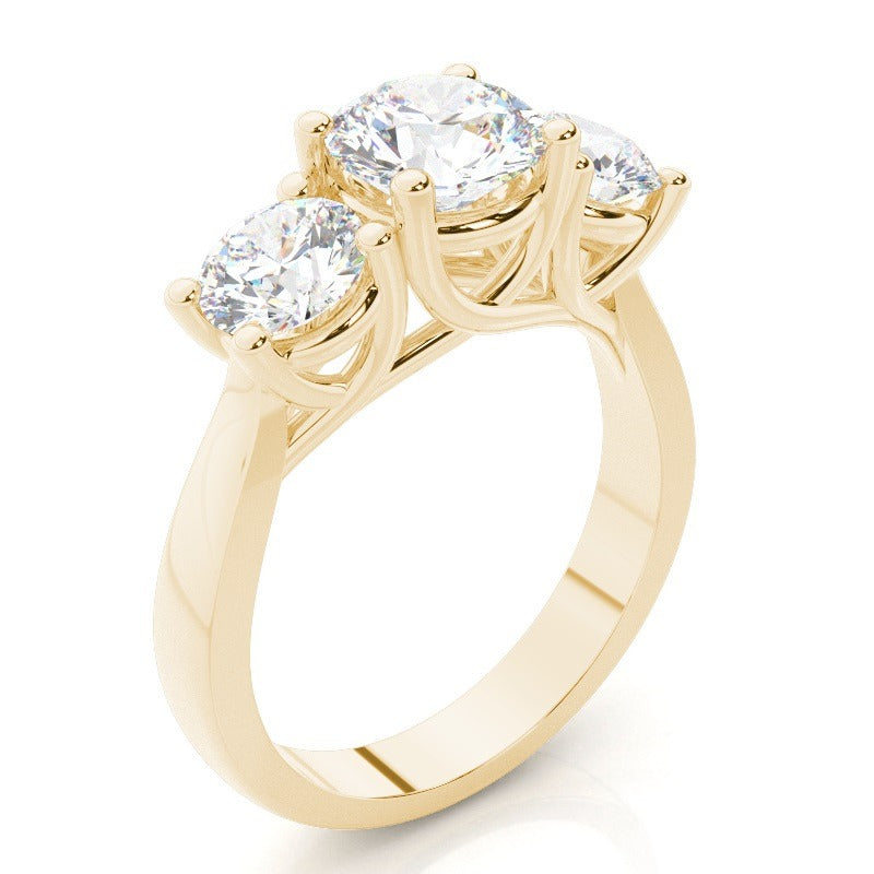 anna - round trilogy diamond engagement ring ag & co jewellery