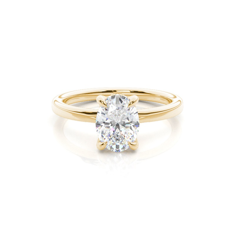 cecilia - classic solitaire setting with hidden halo ag & co jewellery