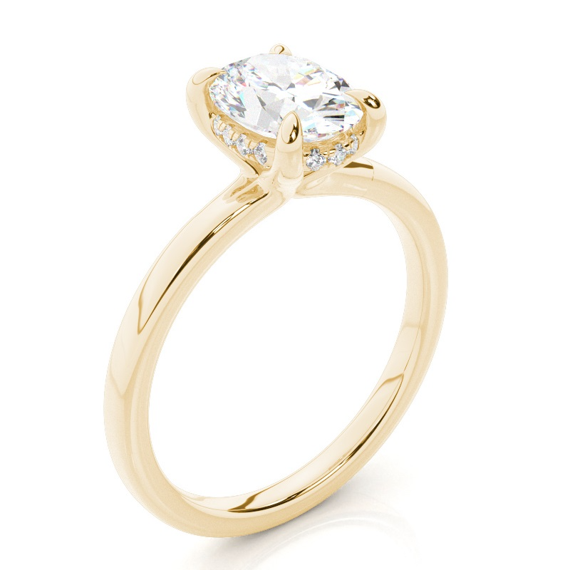 cecilia - classic solitaire setting with hidden halo ag & co jewellery