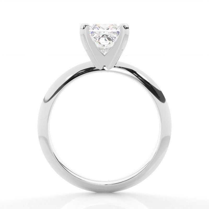 mila - princess cut lab grown solitaire diamond engagement ring 18k white gold ag & co jewellery
