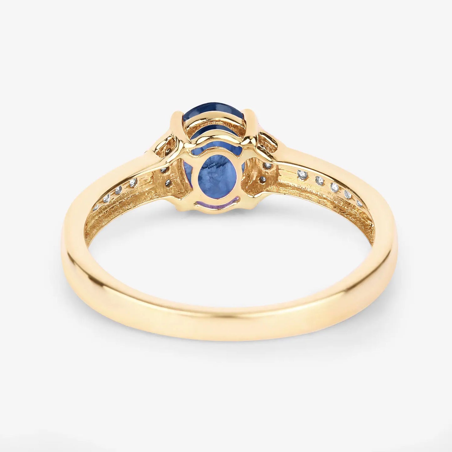 1.05ct natural blue sapphire and diamond ring ag & co jewellery