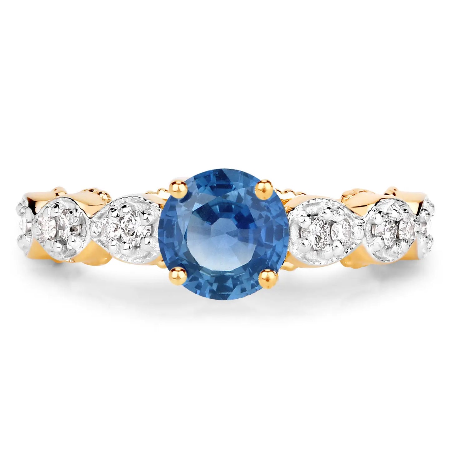 1.27ct natural blue sapphire and diamond ring ag & co jewellery