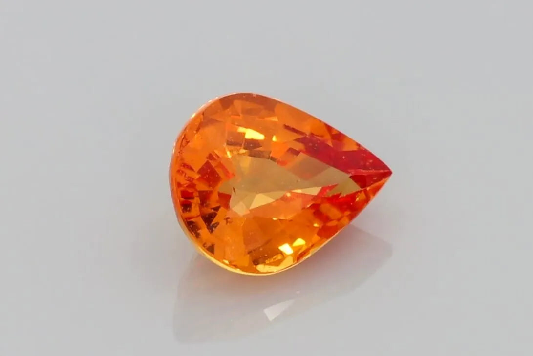 2.88ct pear natural sapphire (colour orange, clarity slightly included, cut faceted) ag & co jewellery