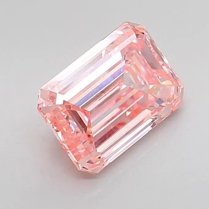 3.71ct emerald lab grown diamond (colour fancy intense pink, clarity vvs2, igi certified) ag & co jewellery