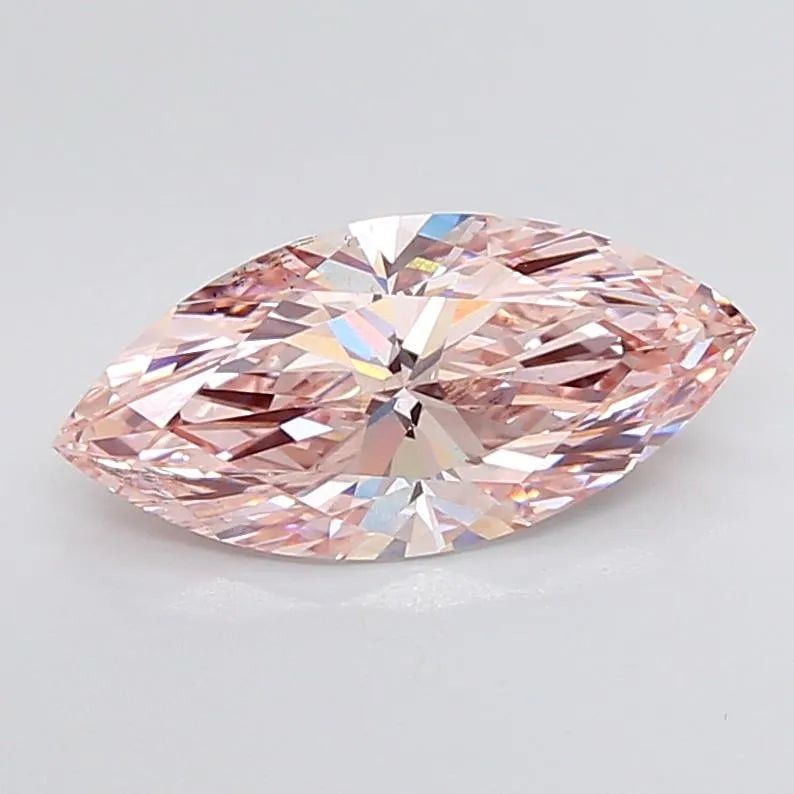 3.05ct marquise lab grown diamond (colour fancy intense pink, clarity vs2, igi certified) ag & co jewellery