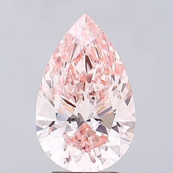 3.02ct pear lab grown diamond (colour fancy intense pink, clarity vs1, igi certified) ag & co jewellery