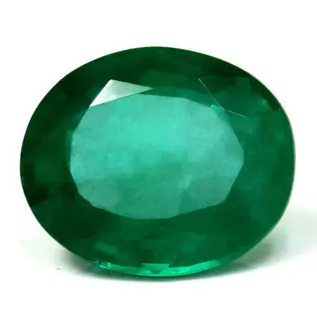 3.63ct oval natural emerald (colour green, clarity slightly included, cut faceted) - ag & co jewellery