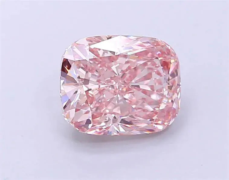 2.02ct cushion brilliant lab grown diamond (colour fancy intense pink, clarity vs1, igi certified) - ag & co jewellery