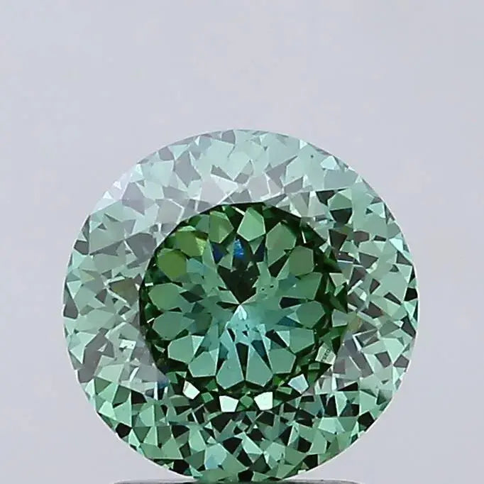 2.11ct portuguese cut lab grown diamond (colour fancy vivid green, clarity vs1, igi certified) - ag & co jewellery