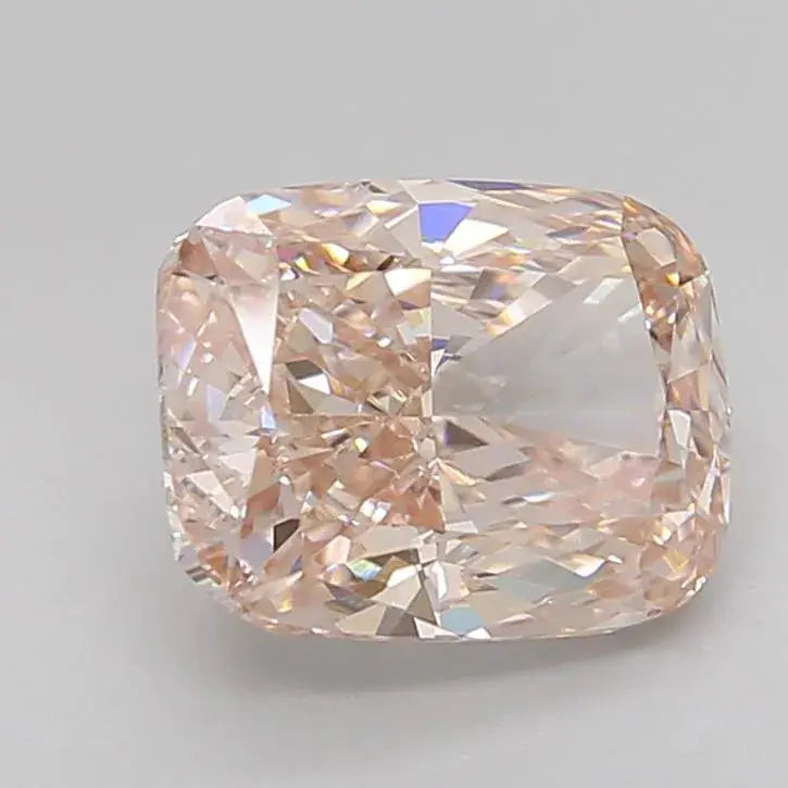 2.73ct cushion brilliant lab grown diamond (colour fancy brownish pink, clarity vs1, igi certified) - ag & co jewellery
