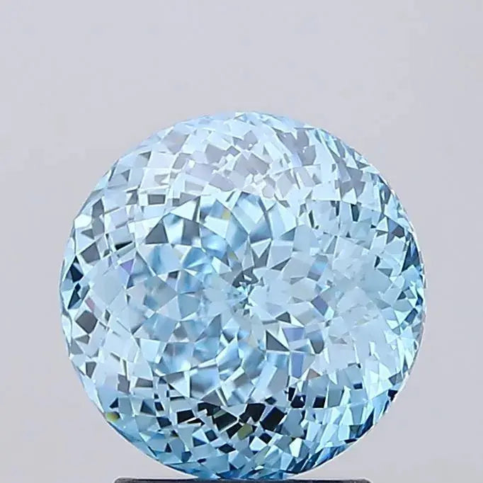 2.74ct portuguese cut lab grown diamond (colour fancy vivid blue, clarity vs1, igi certified) - ag & co jewellery