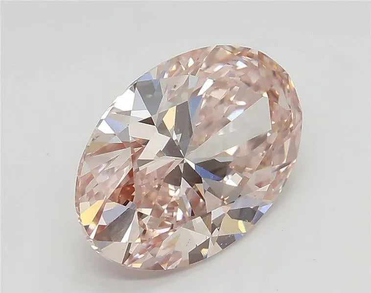 2.11ct oval lab grown diamond (colour fancy vivid pink, clarity vvs2, igi certified) ag & co jewellery