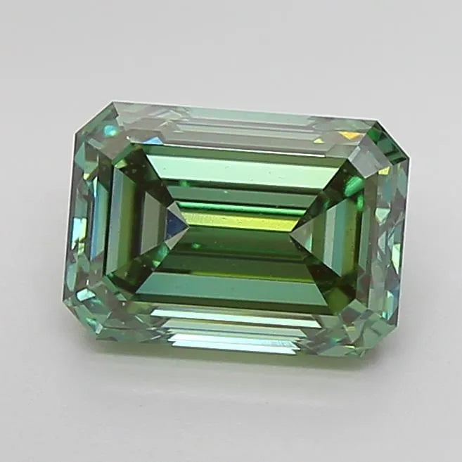 4.03ct emerald lab grown diamond (colour fancy vivid green, clarity vs1, igi certified) ag & co jewellery