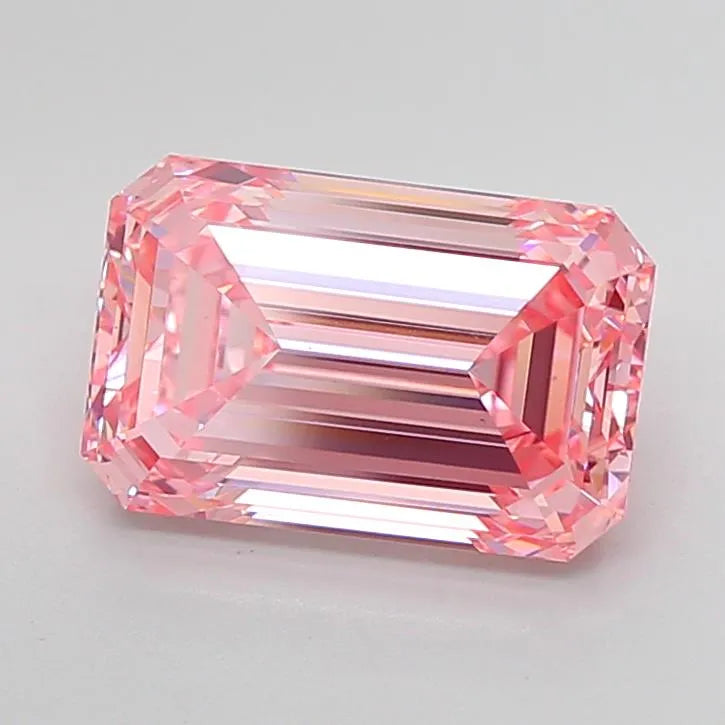 5.05ct emerald lab grown diamond (colour fancy vivid pink, clarity vs1, igi certified) ag & co jewellery