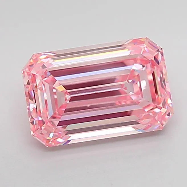 4.00ct emerald lab grown diamond (colour fancy intense pink, clarity vs2, igi certified) ag & co jewellery