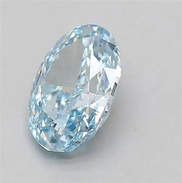 2.01ct oval lab grown diamond (colour fancy vivid blue, clarity vs1, igi certified) - ag & co jewellery