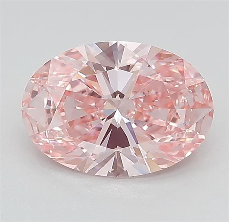 1.76ct oval lab grown diamond (colour fancy vivid pink, clarity if, cut ex, igi certified) ag & co jewellery
