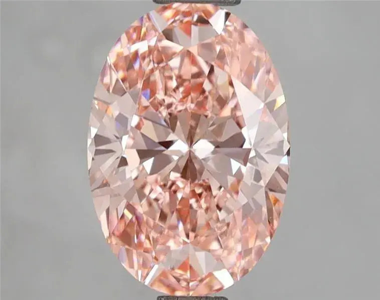 2.16ct oval lab grown diamond (colour fancy vivid pink, clarity vvs2, igi certified) - ag & co jewellery