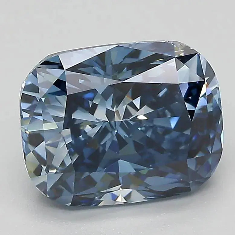 3.03ct elongated cushion modified lab grown diamond (colour fancy deep blue, clarity vs2, cut gd, igi certified) - ag & co jewellery