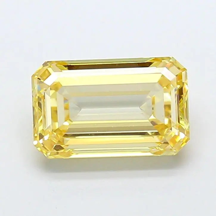 3.04 carat emerald cut fancy yellow ag & co jewellery