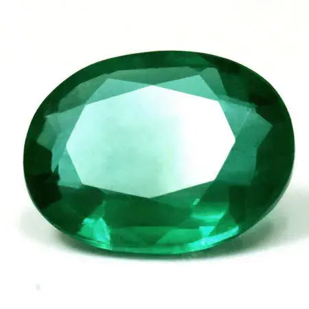 3.81ct oval natural emerald (colour green, clarity slightly included, cut faceted) - ag & co jewellery
