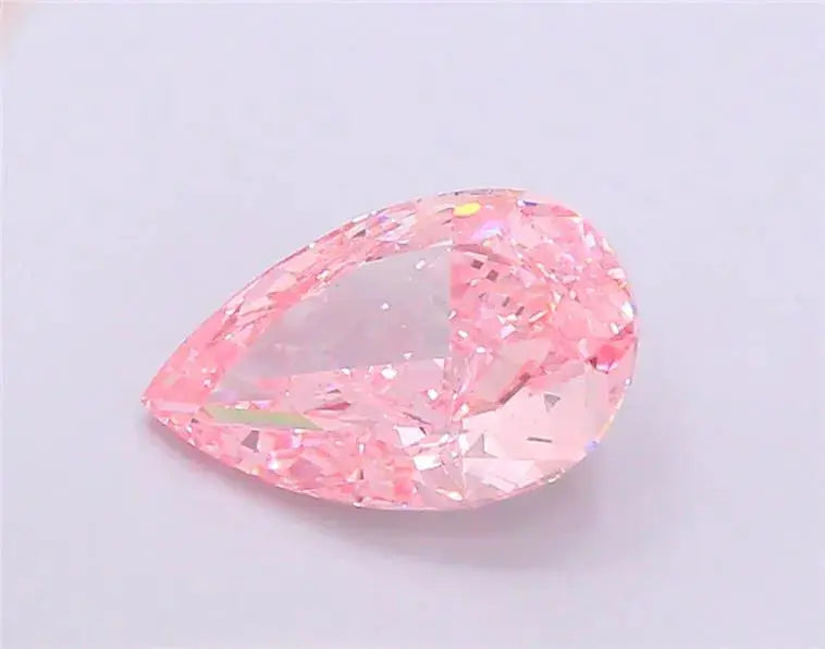 3.87ct pear lab grown diamond (colour fancy vivid pink, clarity vs1, igi certified) ag & co jewellery