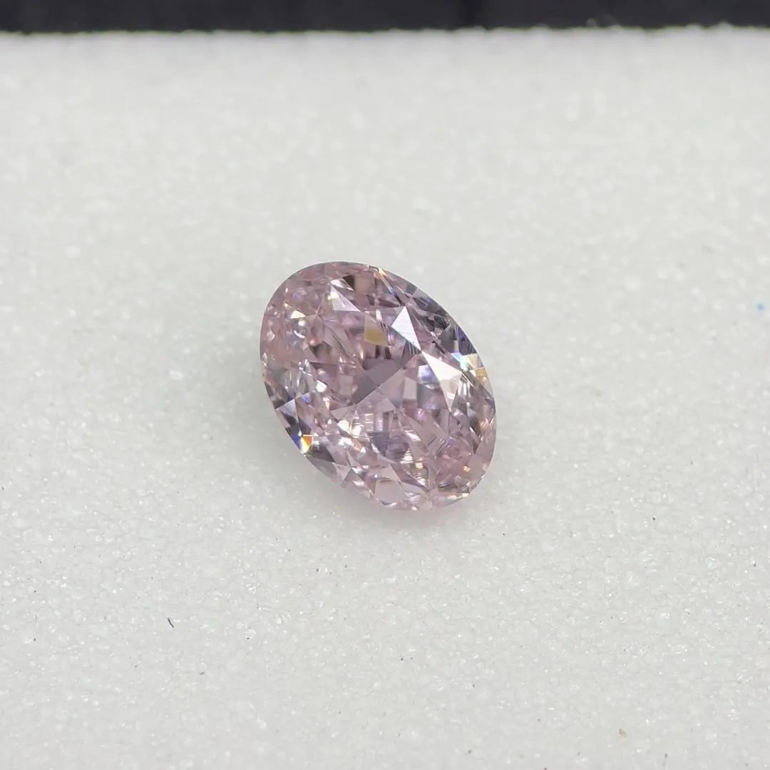 0.30ct oval natural diamond (colour fancy brownish pink, clarity vs2, gia certified) ag & co jewellery