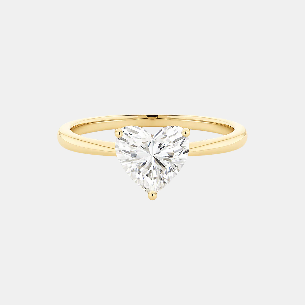 maria - 5 claw heart solitaire diamond engagement ring ag & co jewellery