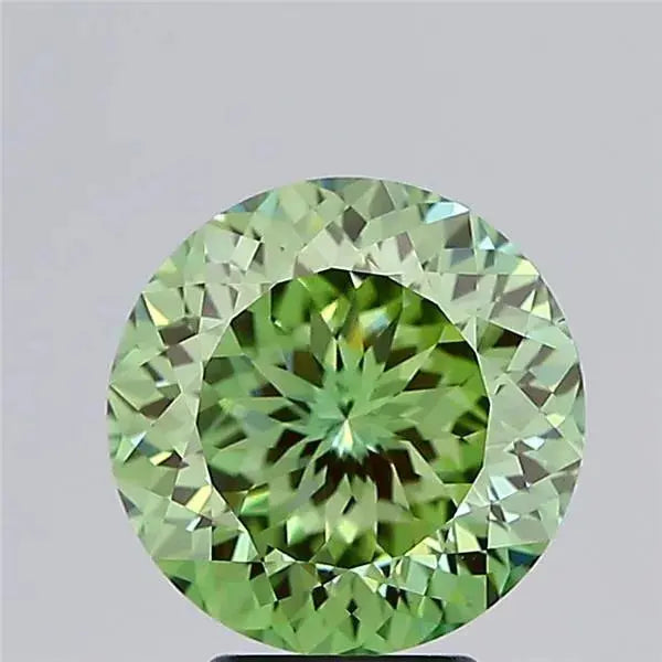 4.03ct portuguese cut lab grown diamond (colour fancy vivid green, clarity vvs2, cut vg, igi certified) - ag & co jewellery