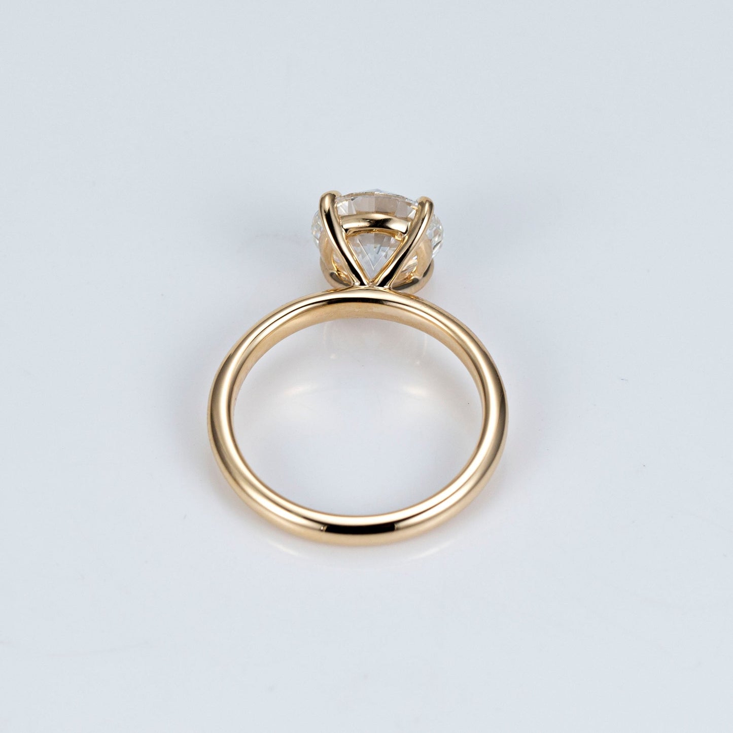 2.99ct round brilliant lab-grown diamond solitaire ring in 14k yellow gold – igi certified, f color, vs2 clarity ag & co jewellery