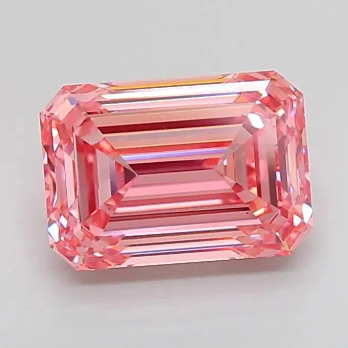 5.02ct emerald lab grown diamond (colour fancy vivid pink, clarity vs1, igi certified) - ag & co jewellery