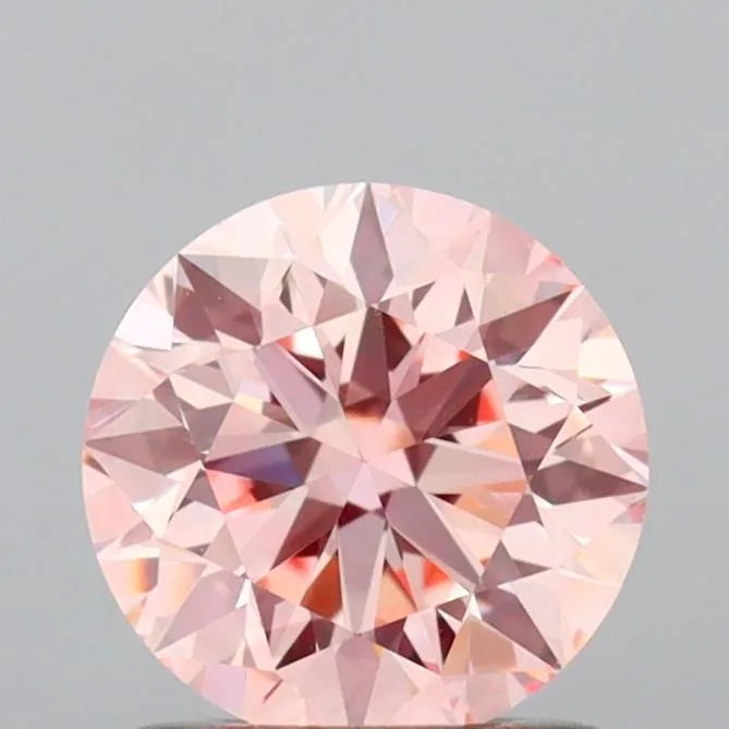 1.05ct round lab grown diamond (colour fancy intense pink, clarity vvs2, cut ex, igi certified) ag & co jewellery