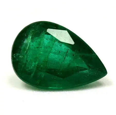 2.54ct pear natural emerald (colour green, clarity slightly included, cut faceted) - ag & co jewellery