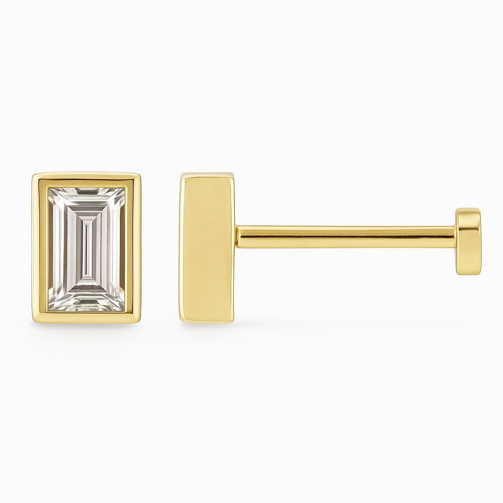 bezel stud earrings 0.50-6.00 carat lab grown diamond studs 14k solid gold igi certified ag & co jewellery