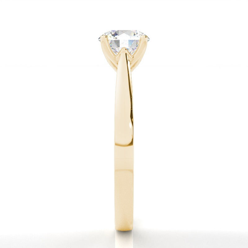 adelina - solitaire bridge side stone engagement ring ag & co jewellery