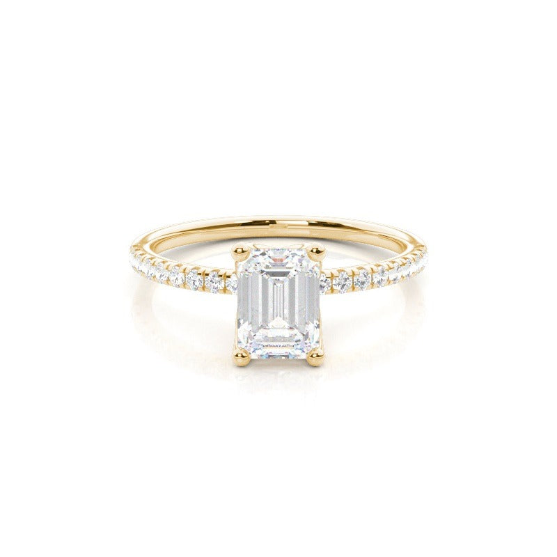 2.50ct lab grown diamond ring | marie - classic pavé engagement ring with hidden halo ag & co jewellery
