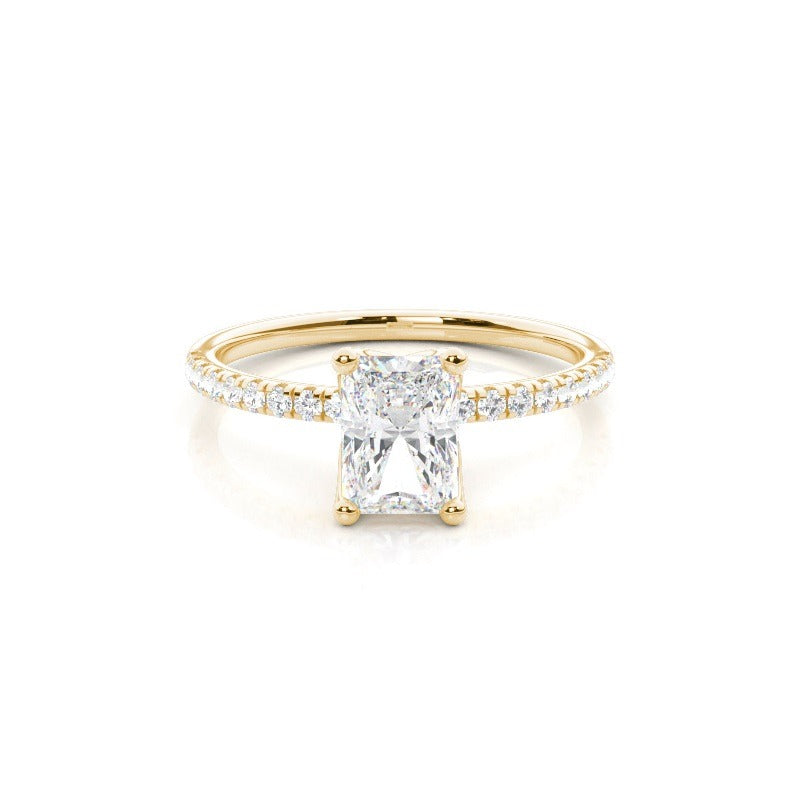 2.50ct lab grown diamond ring | marie - classic pavé engagement ring with hidden halo ag & co jewellery