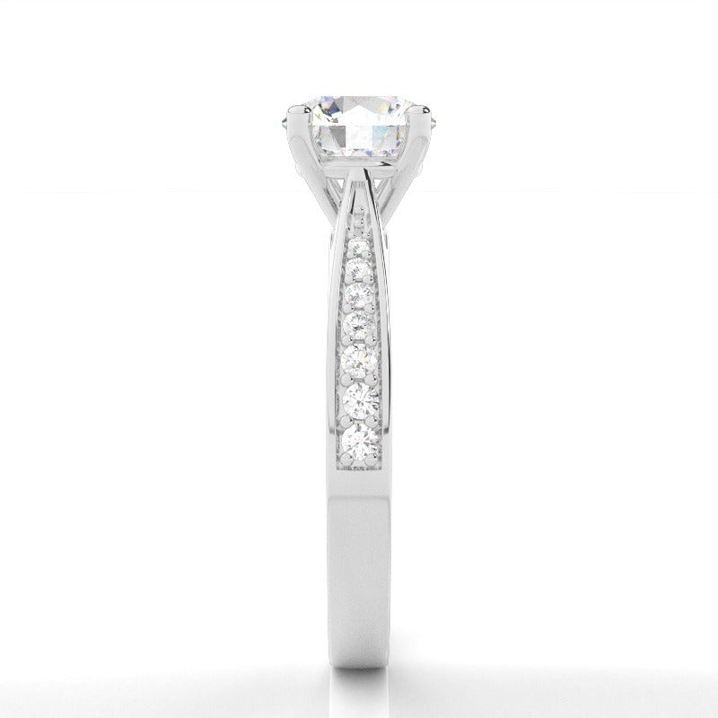 chiara - channel-set side stone diamond engagement ring ag & co jewellery