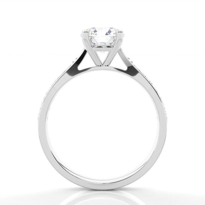 chiara - channel-set side stone diamond engagement ring ag & co jewellery